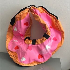 Bencmate, Size L Inflatable Pet Collar In pink with hearts 💕